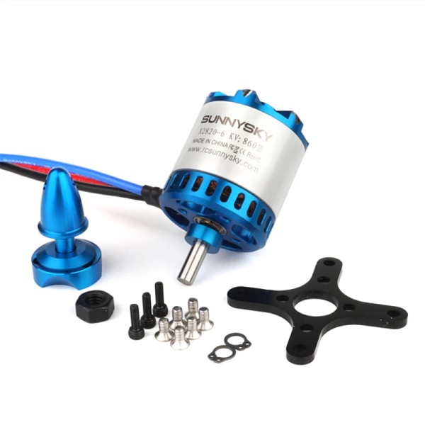 Sunnysky-Motor sin escobillas para cuadricóptero, Avión de ala fija, 570kv, 860kv, 1000kv, 1250kv